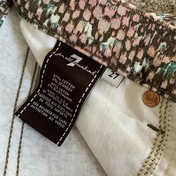 7 For All Mankind | Super Skinny Snake Print Jean - Picture 7 of 10